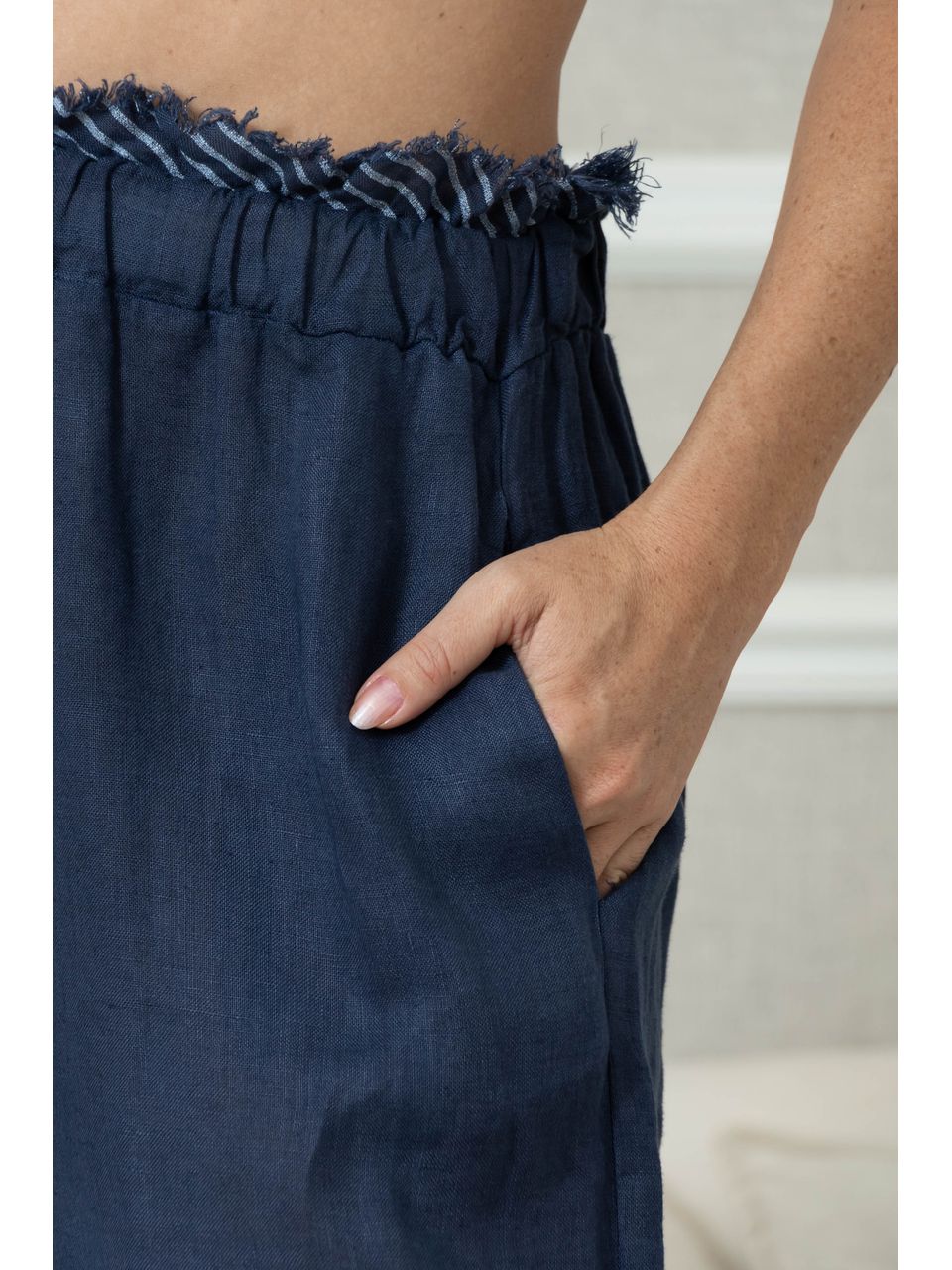 Calça Alma Linho MARINHO