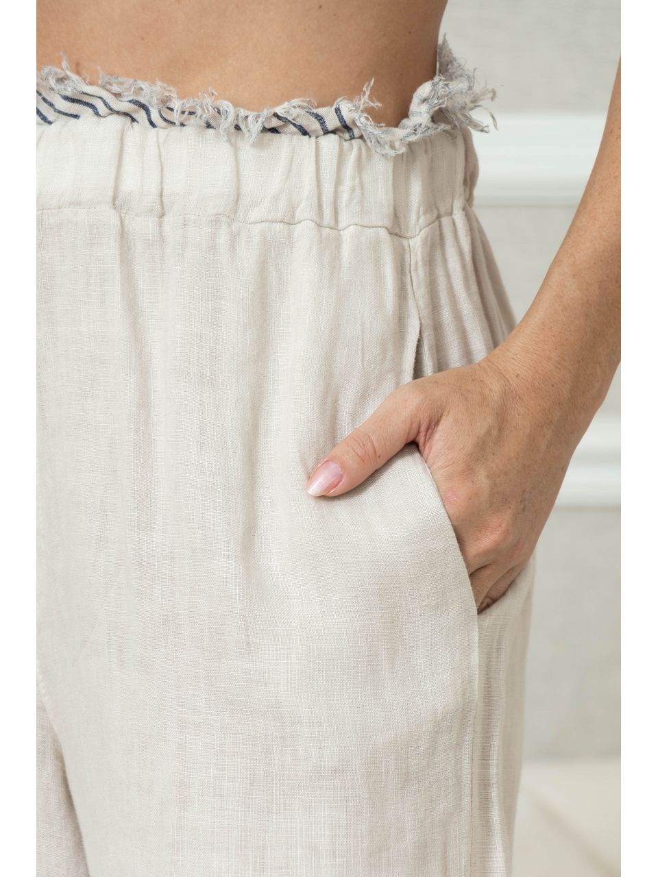 Calça Alma Linho BEGE