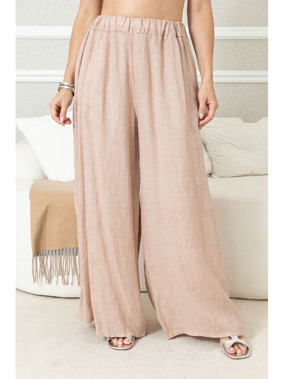 CALÇA ANDRESA LINHO ROSE