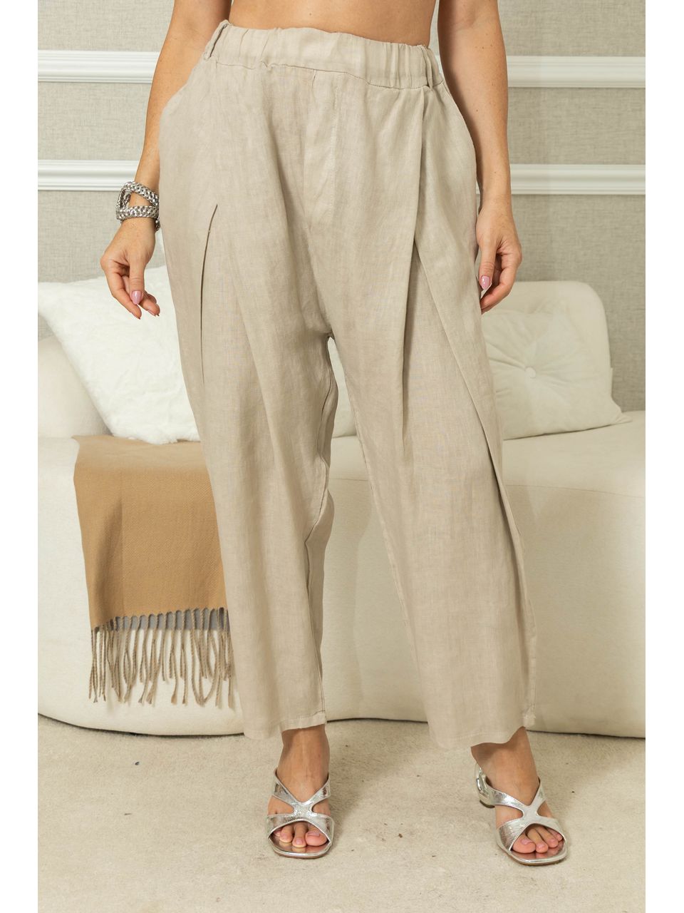 CALÇA EVA CJ BEGE ESCURO