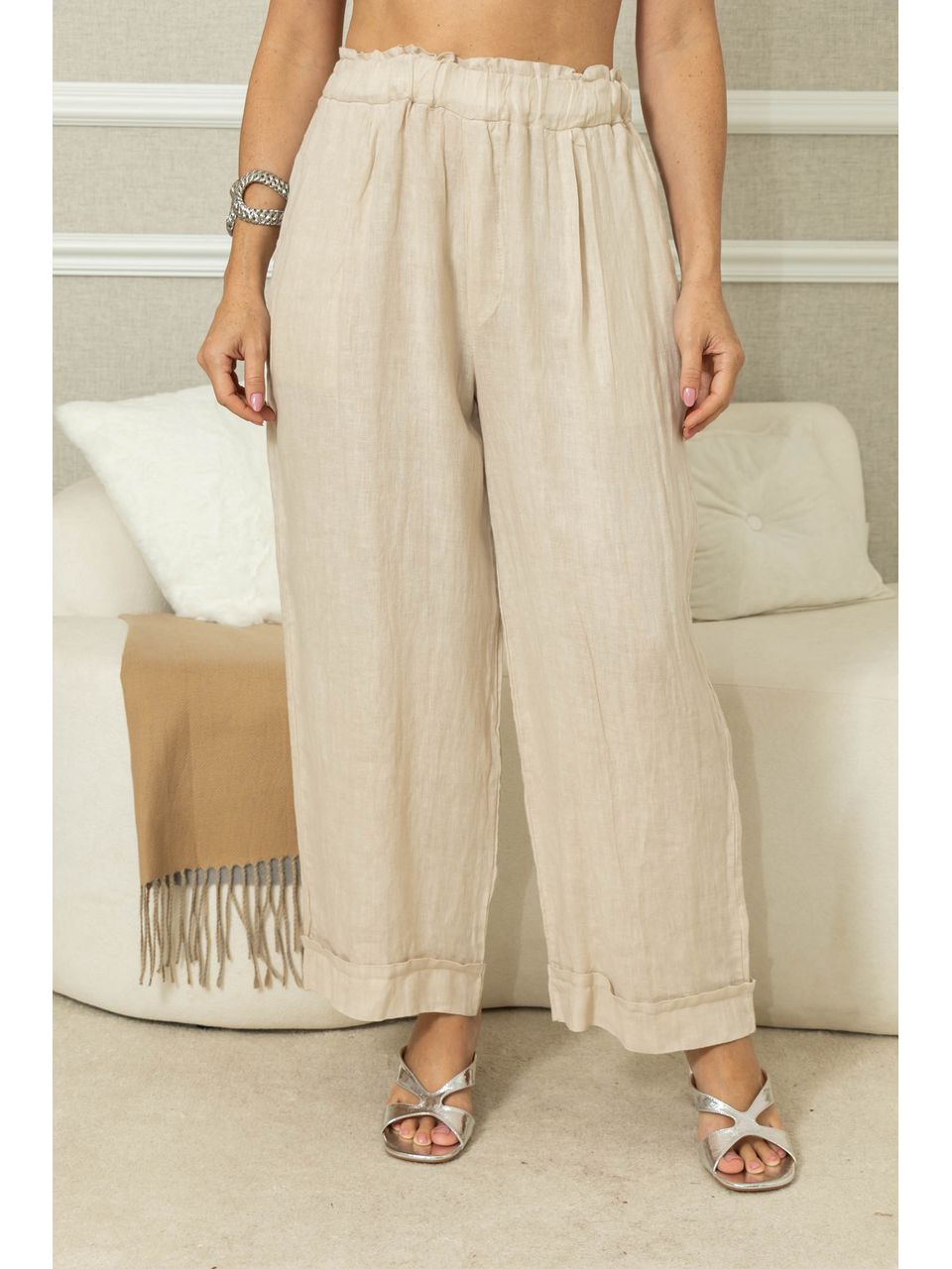 CALÇA JHENIFER BEGE