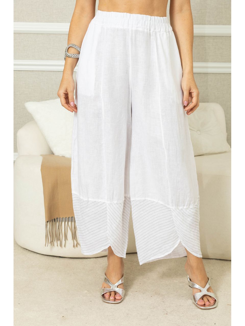 Calça Milka Linho CJ BRANCO