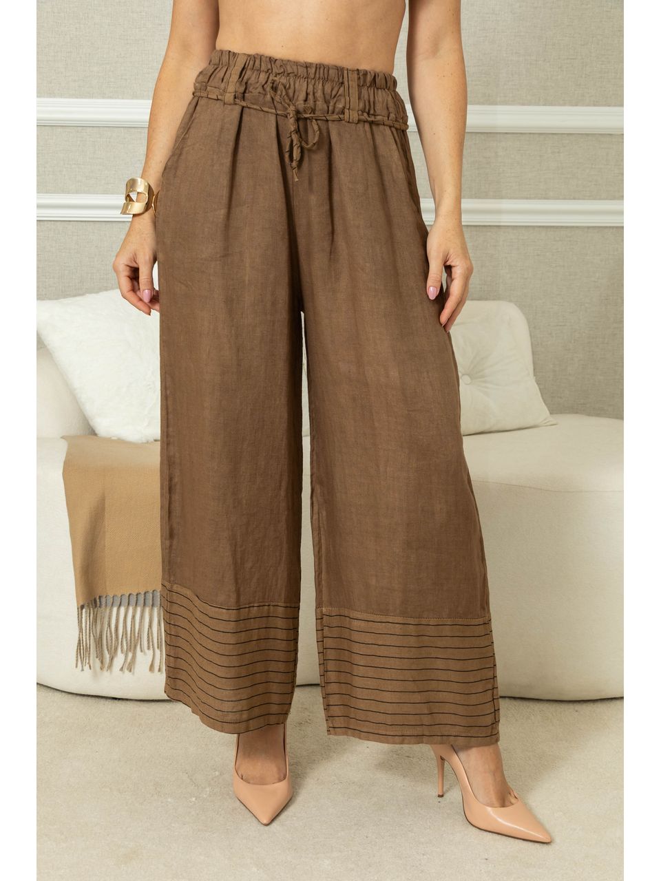 CALÇA OLGA CJ MARROM