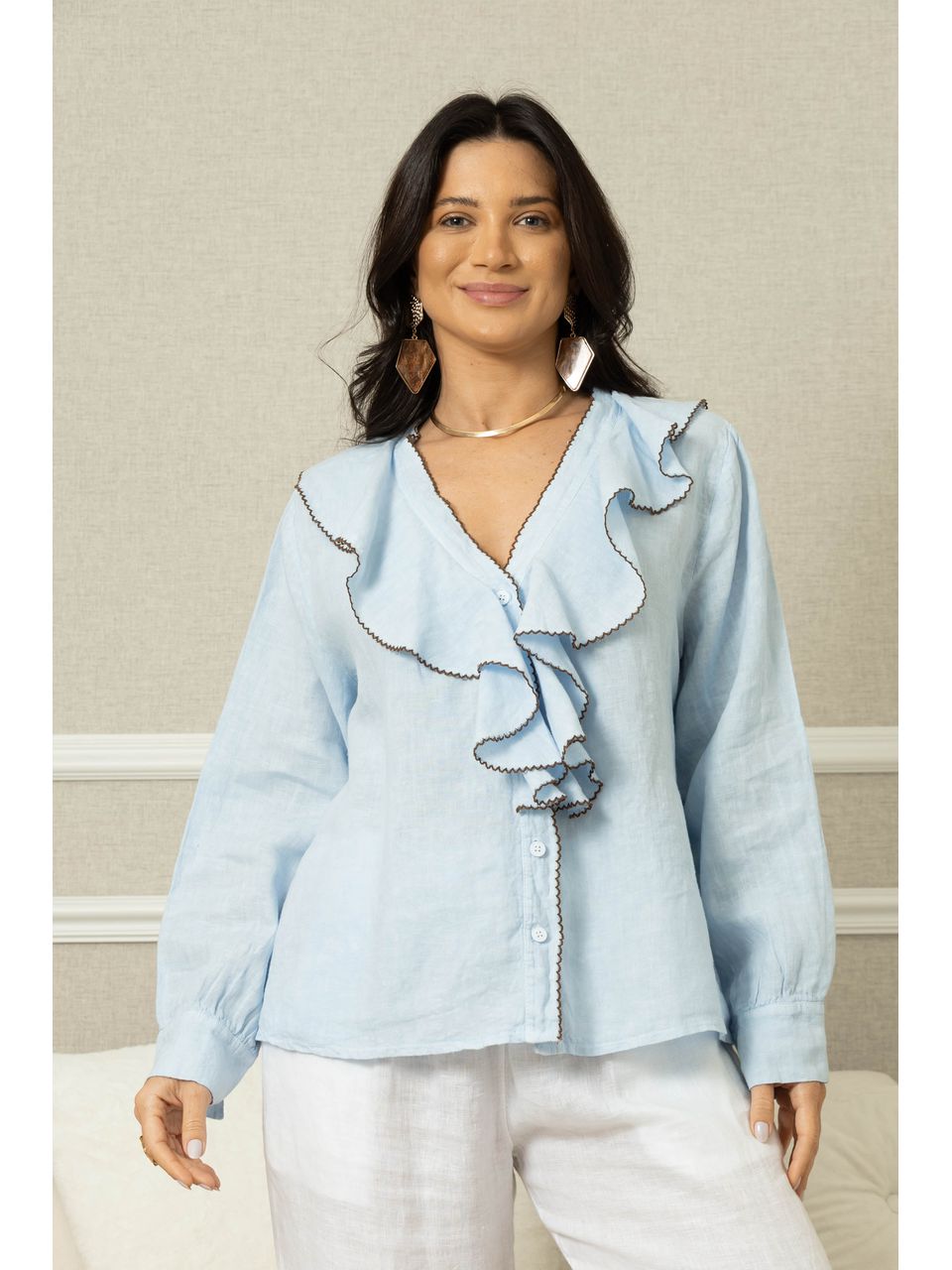 CAMISA ALPINIA AZUL BEBE