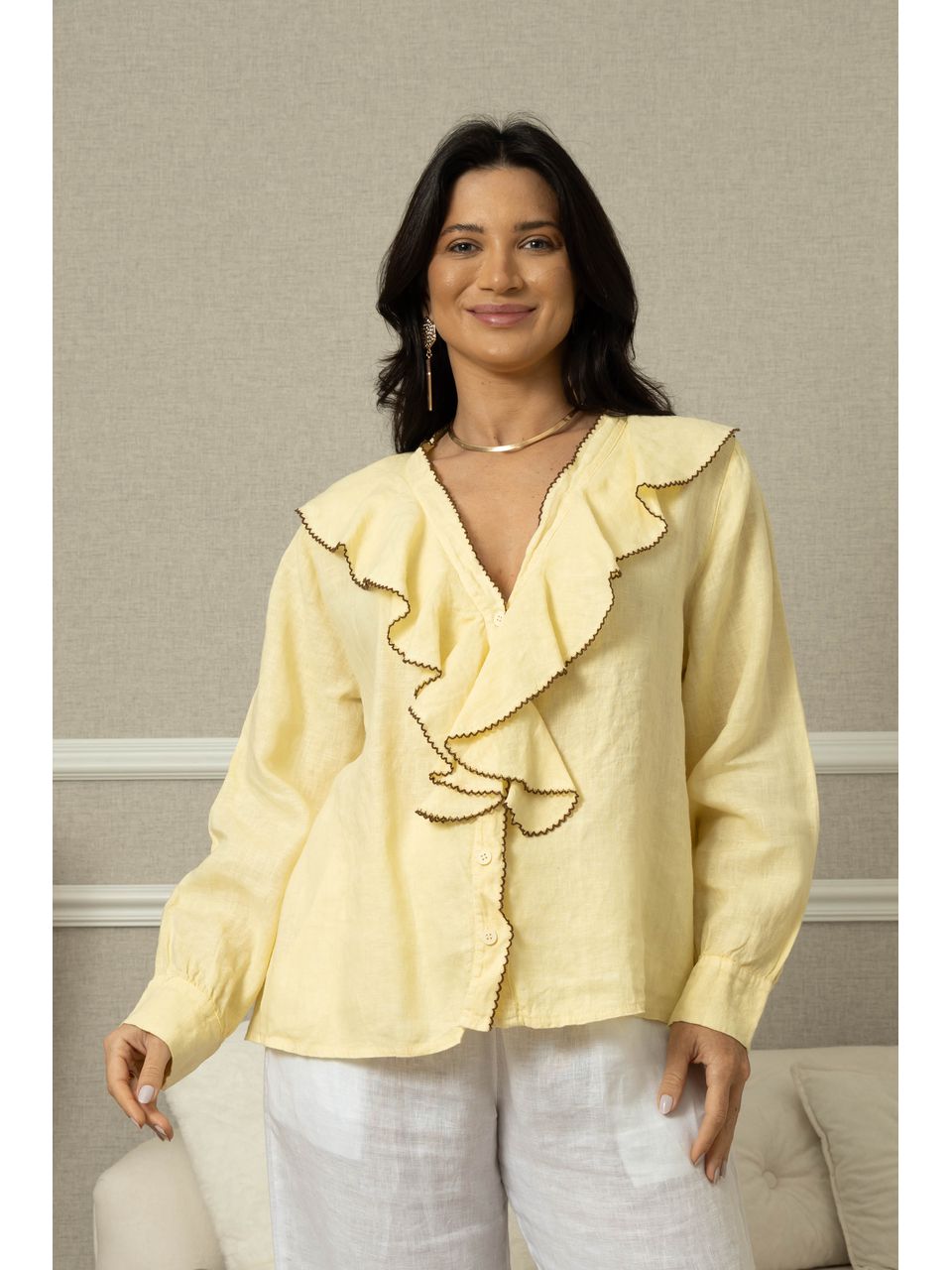 CAMISA ALPINIA MANTEIGA