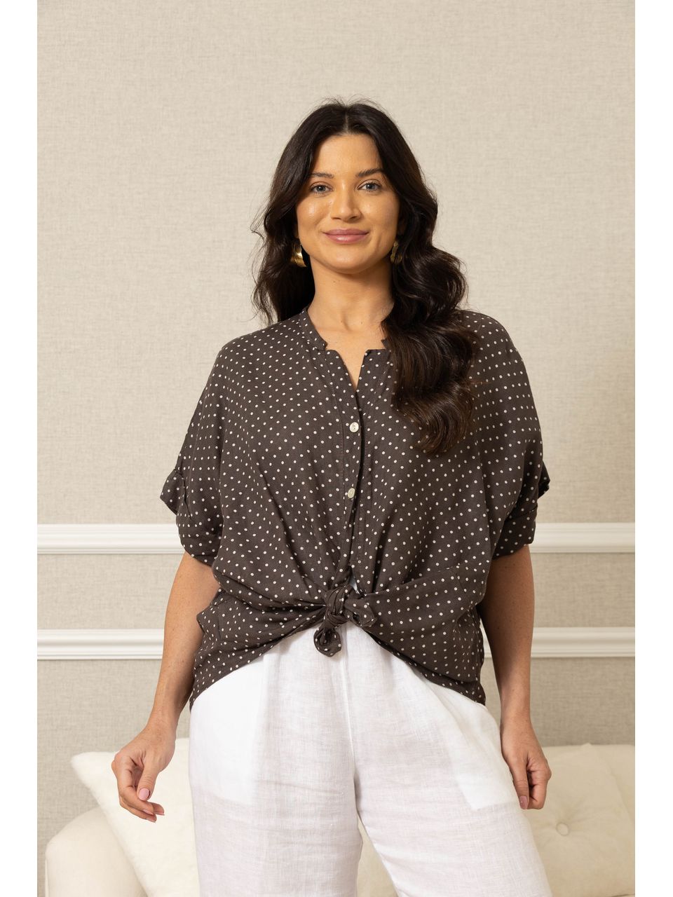 CAMISA AMANDA CHOCOLATE