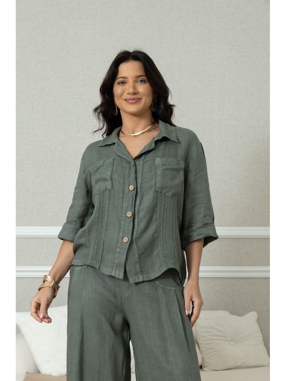 CAMISA BRUNA MILITAR