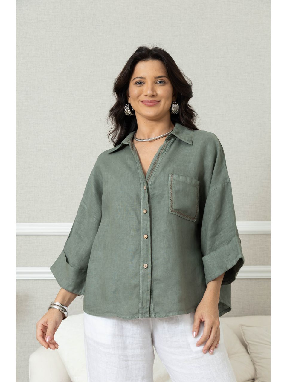 CAMISA CANDURA MENTA