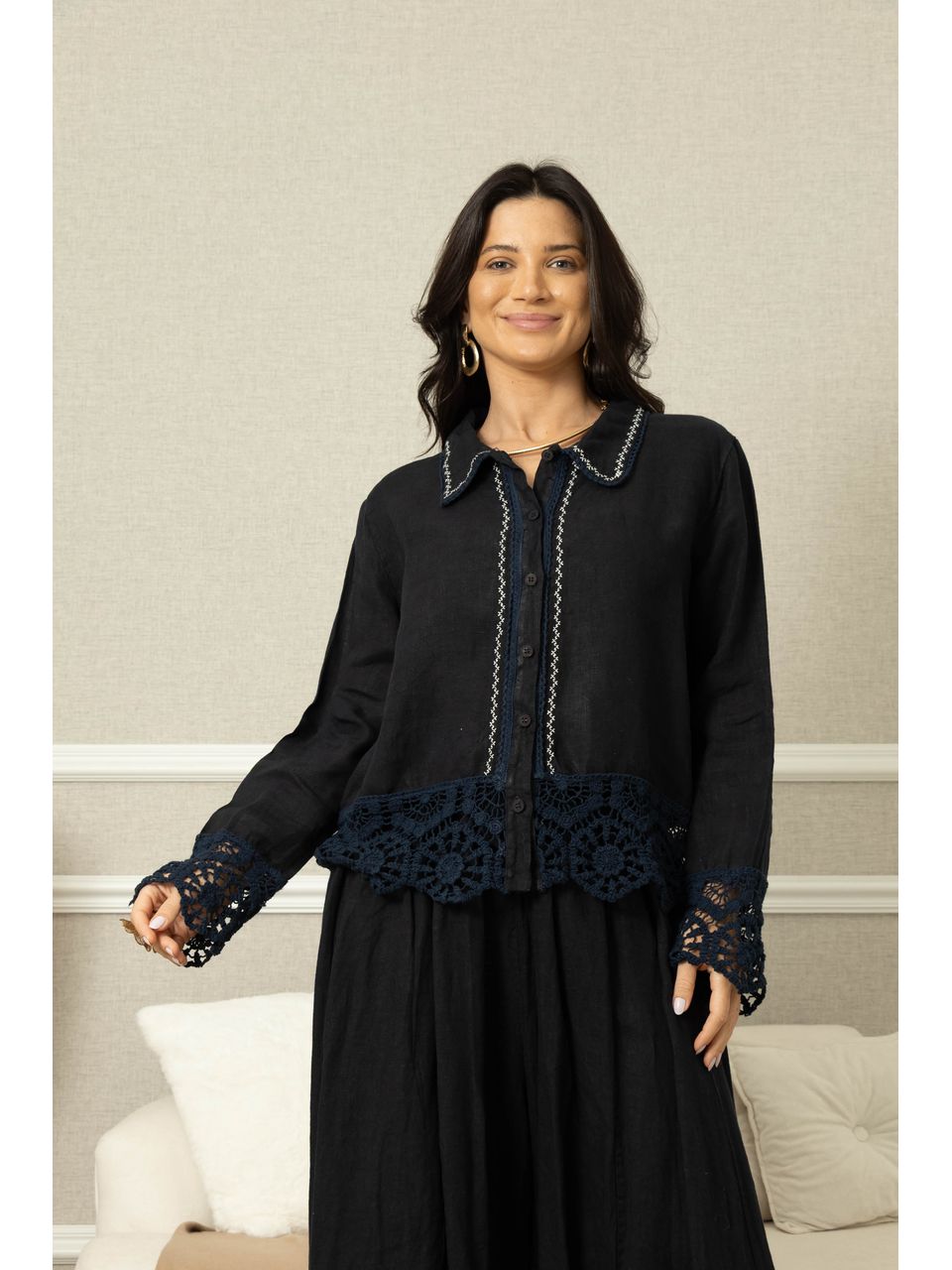 CAMISA LINA CJ MARINHO