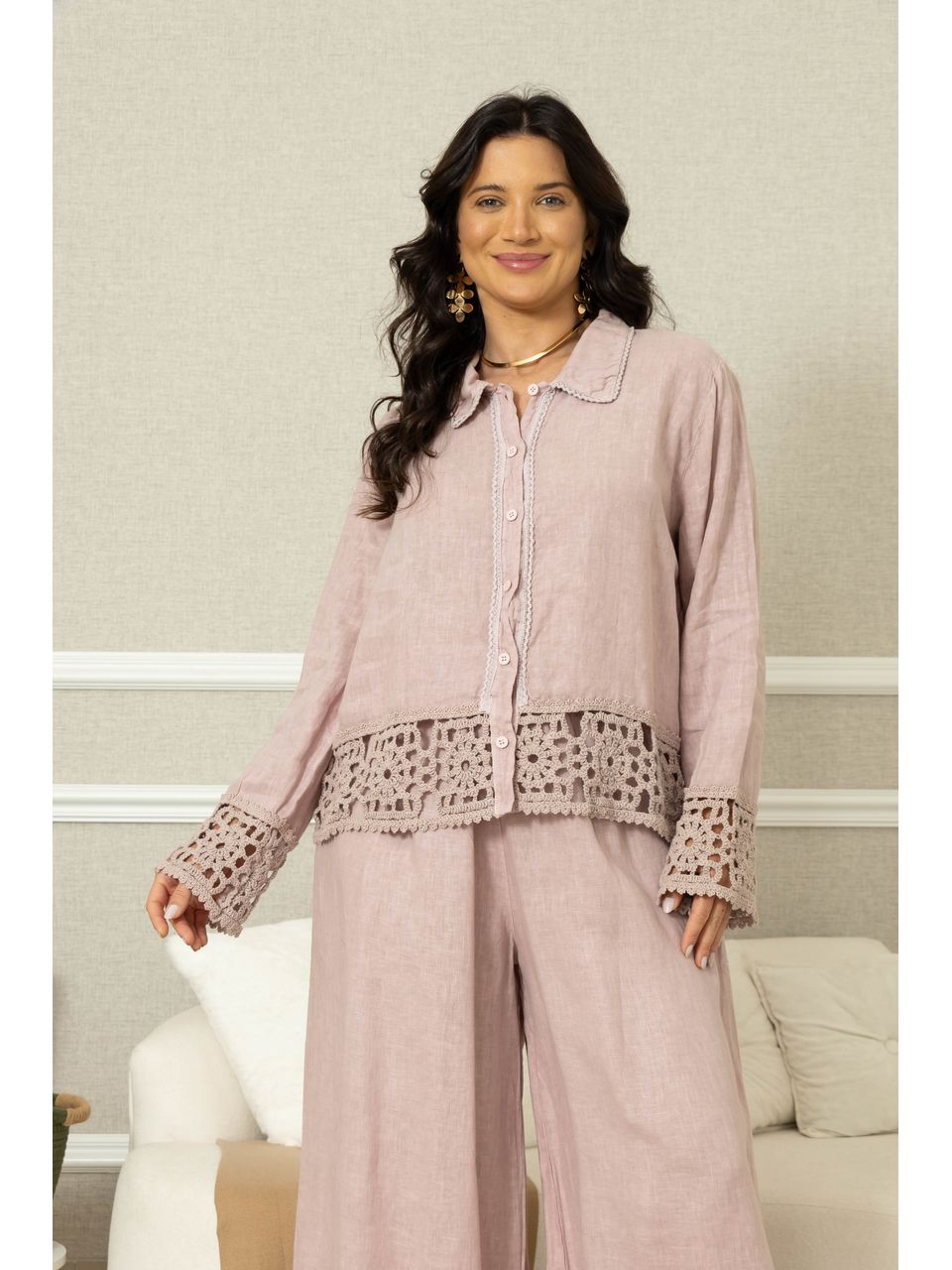 CAMISA LÓTUS CJ ROSE