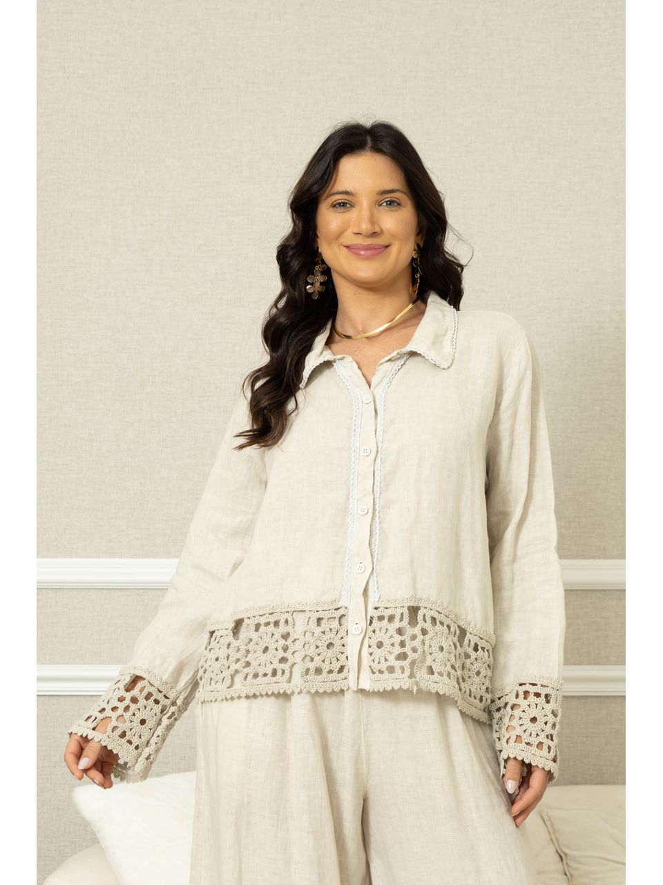 CAMISA LÓTUS CJ BEGE