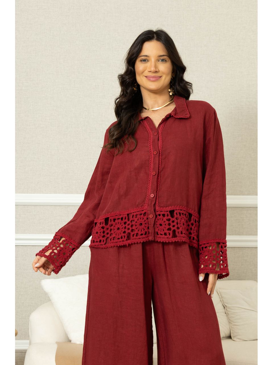 CAMISA LÓTUS CJ BORDO