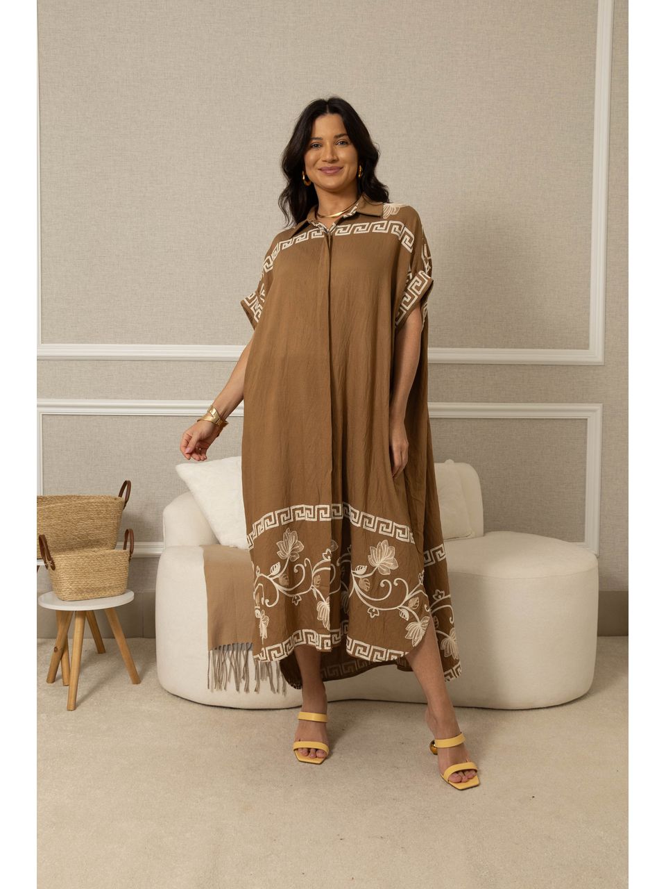 CHEMISE JUDITE CARAMELO