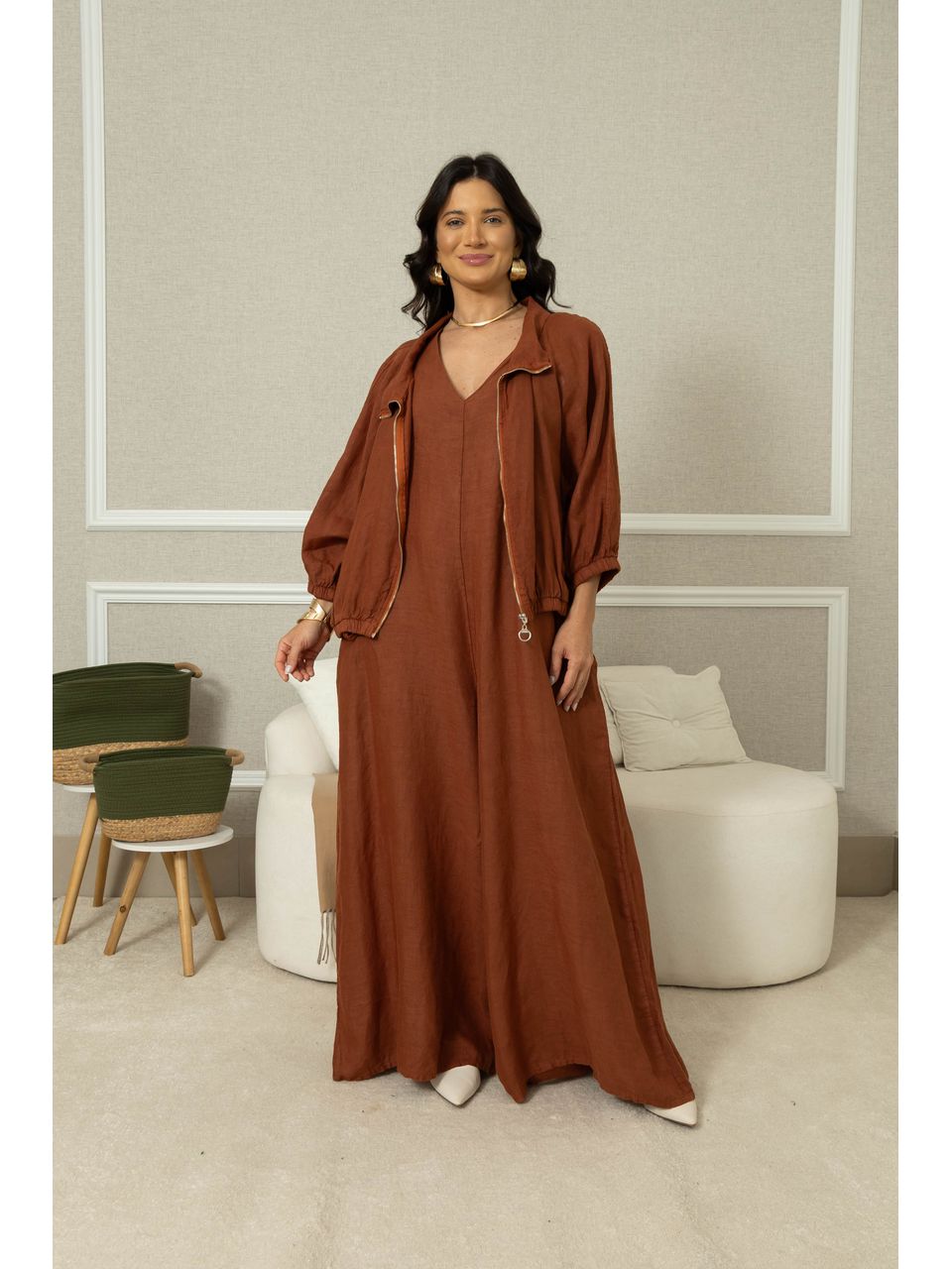 PARKA NATURALLE CJ TERRA COTA 