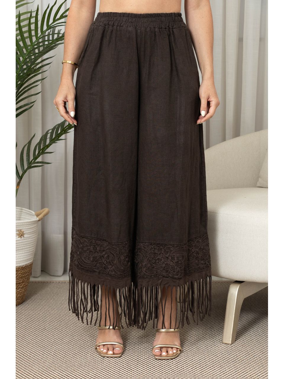 CALÇA LORETA CJ MARROM