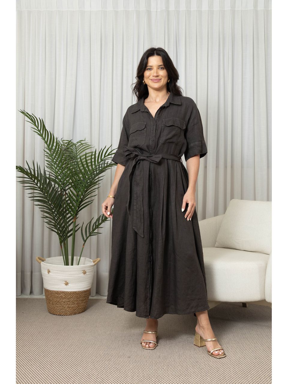 CHEMISE LINEA CHOCOLATE