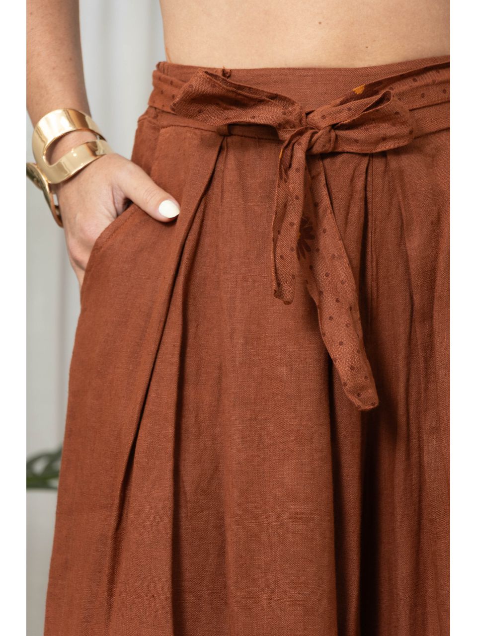 CALÇA MARGARIDA CJ TERRA COTA 