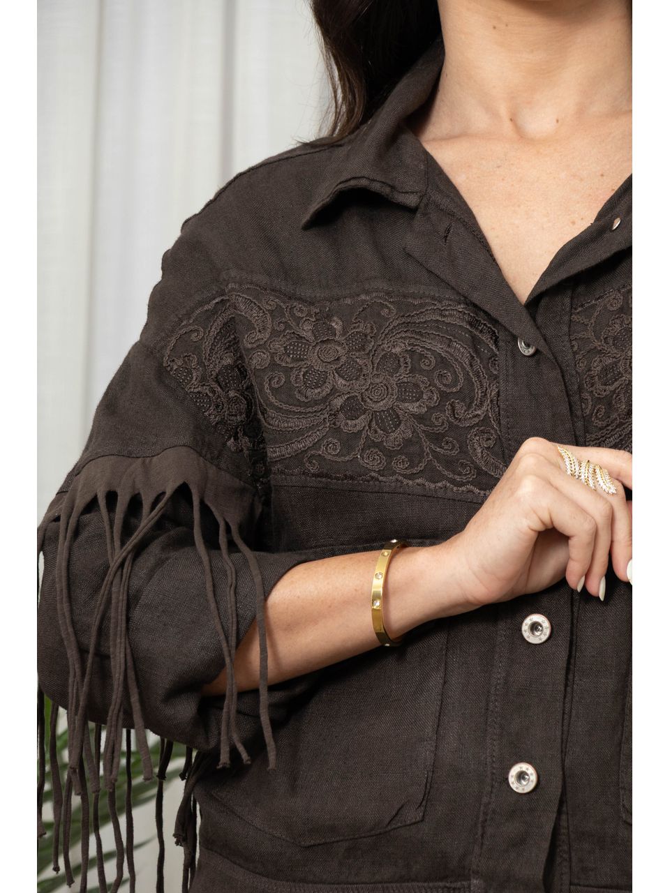 JAQUETA LORETA CJ MARROM