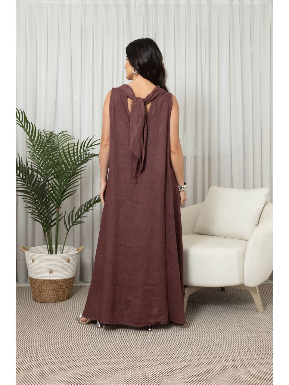 VESTIDO DAFINE BORDO