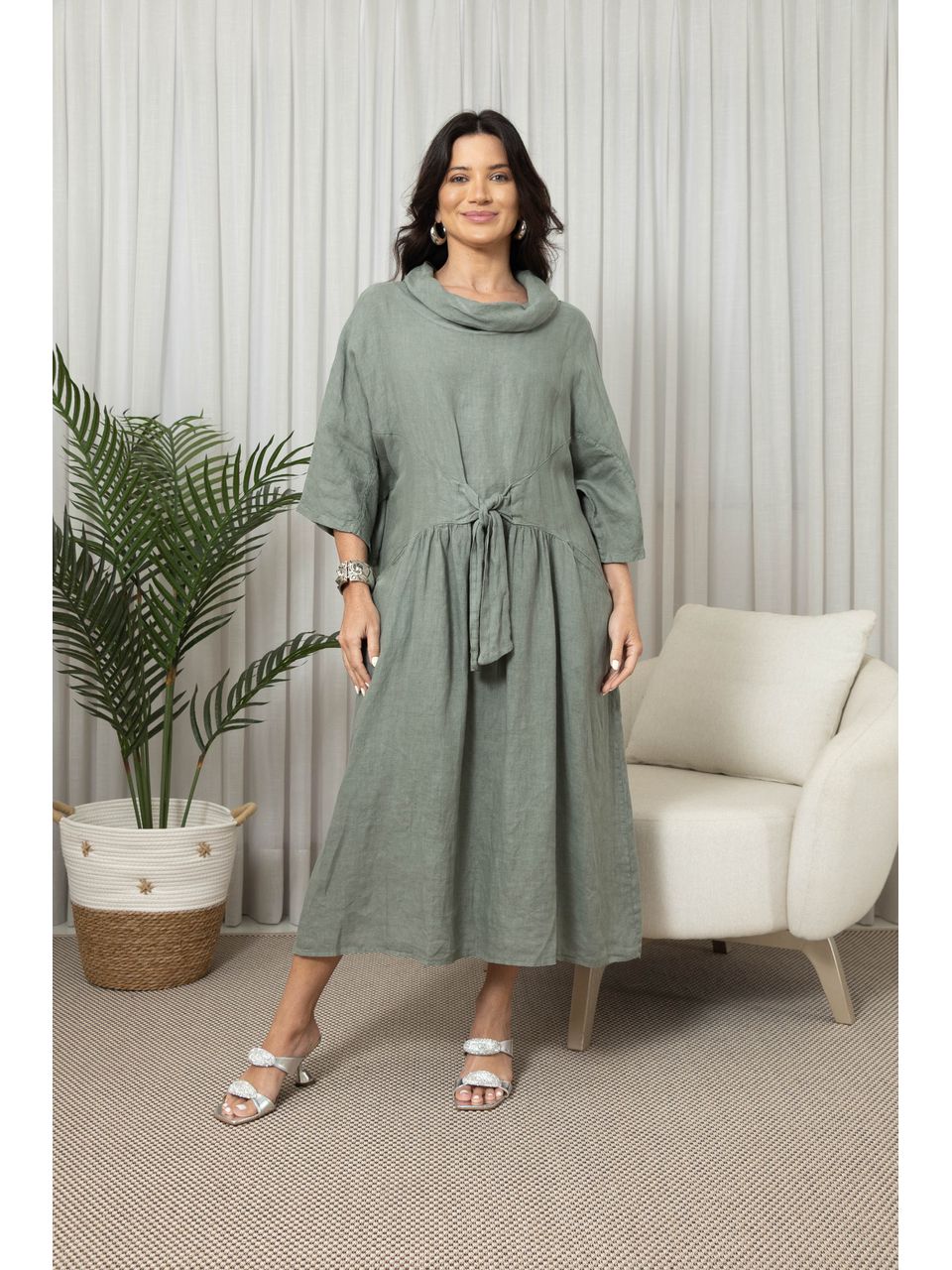 VESTIDO MIRELA MILITAR