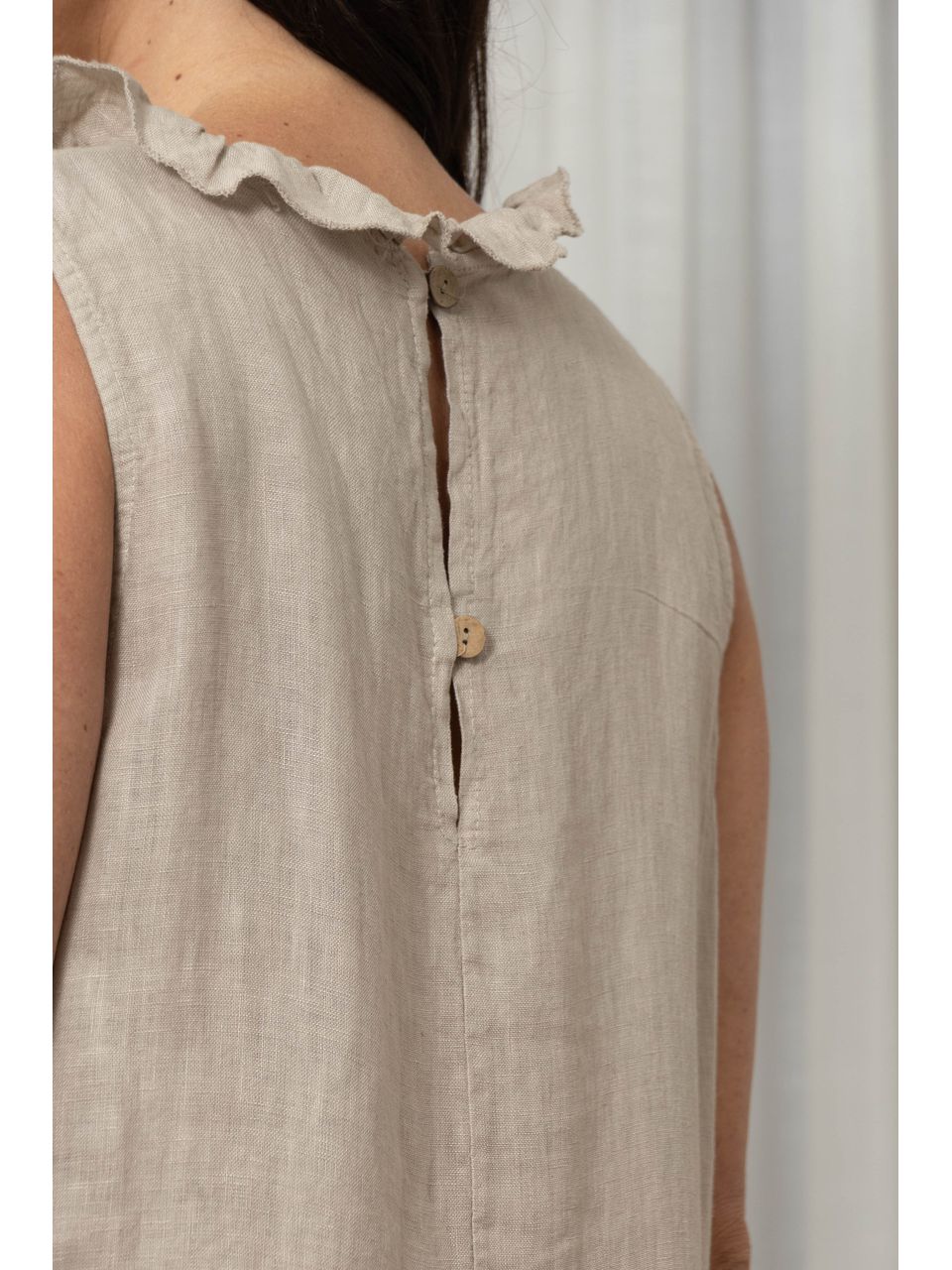 VESTIDO SAMELA BEGE ESCURO