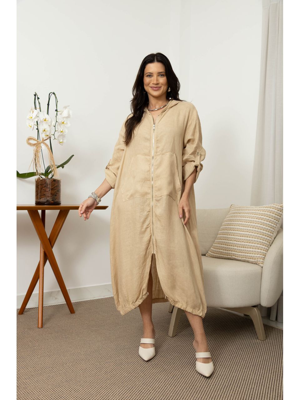 CHEMISE LEDA CARAMELO