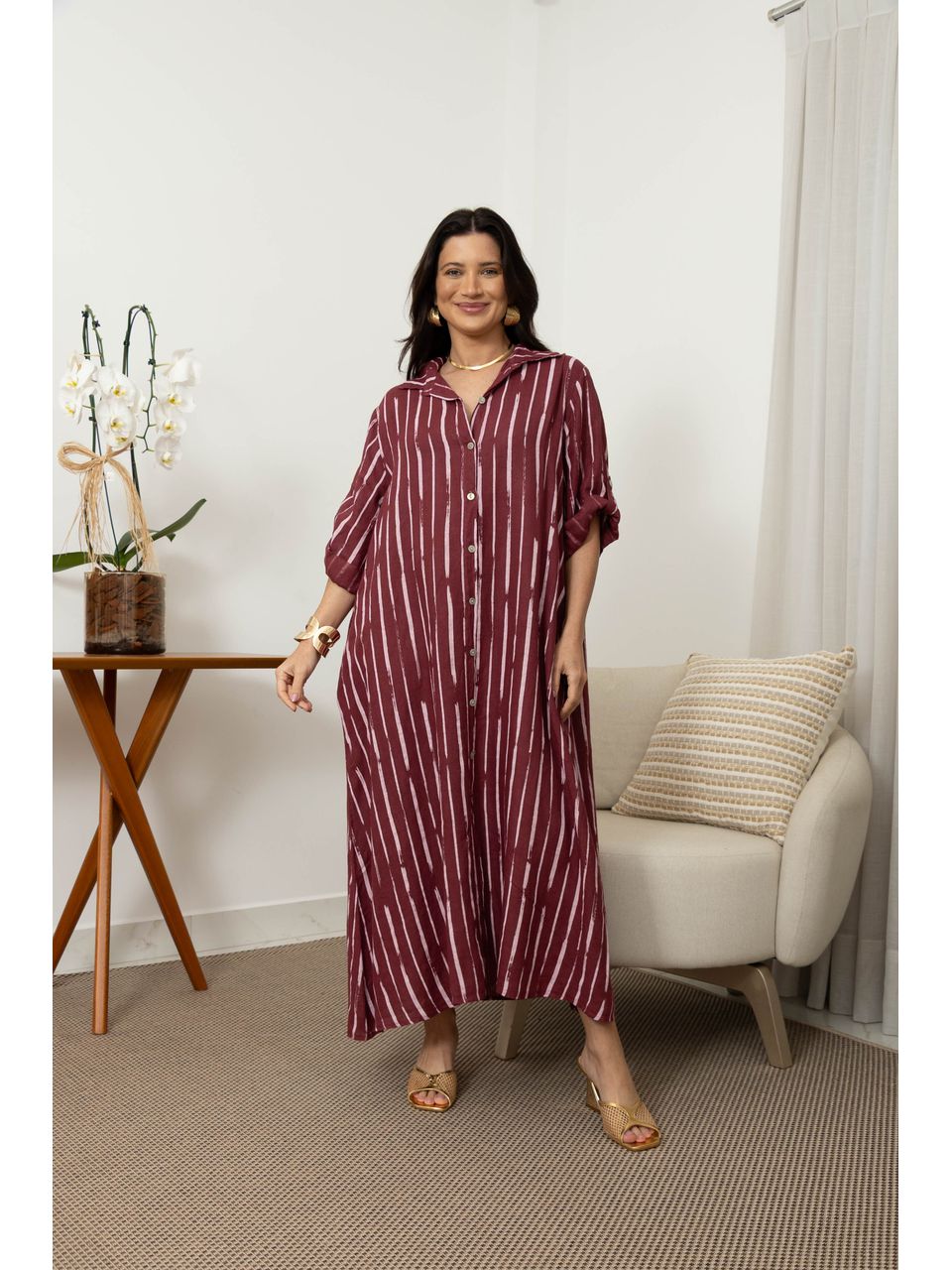 CHEMISE VALENÇA BORDO