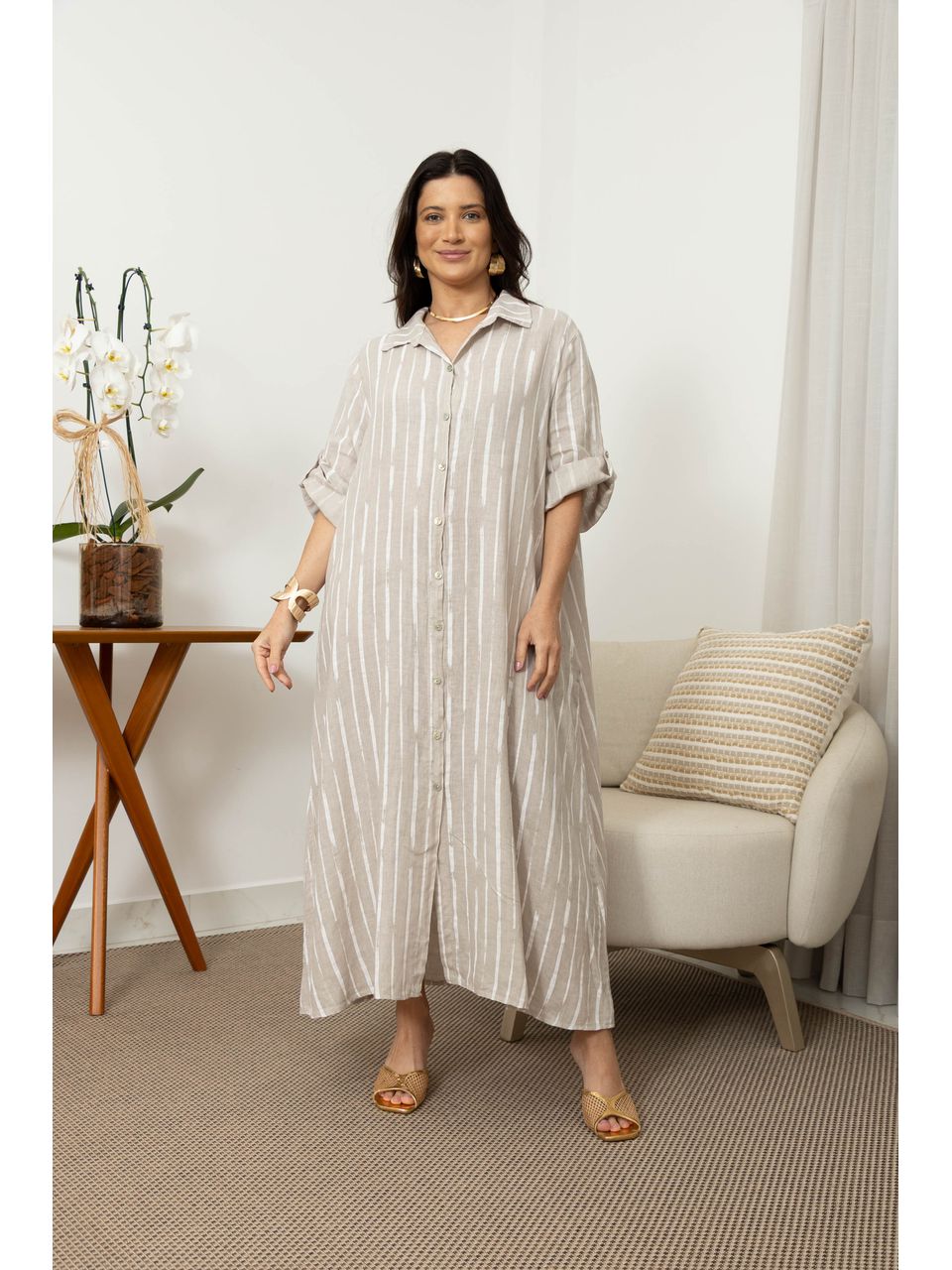 CHEMISE VALENÇA BEGE