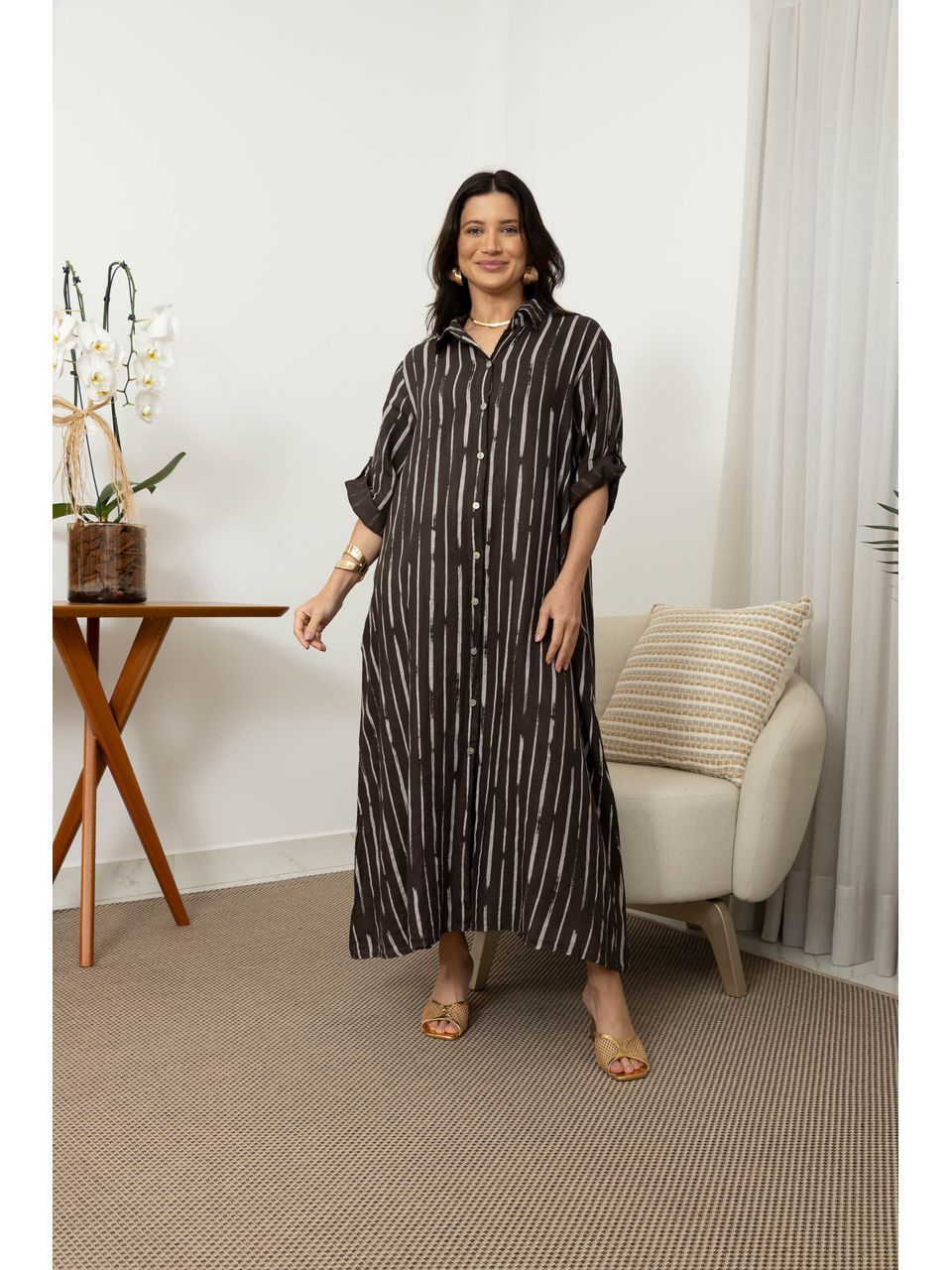 CHEMISE VALENÇA CHOCOLATE