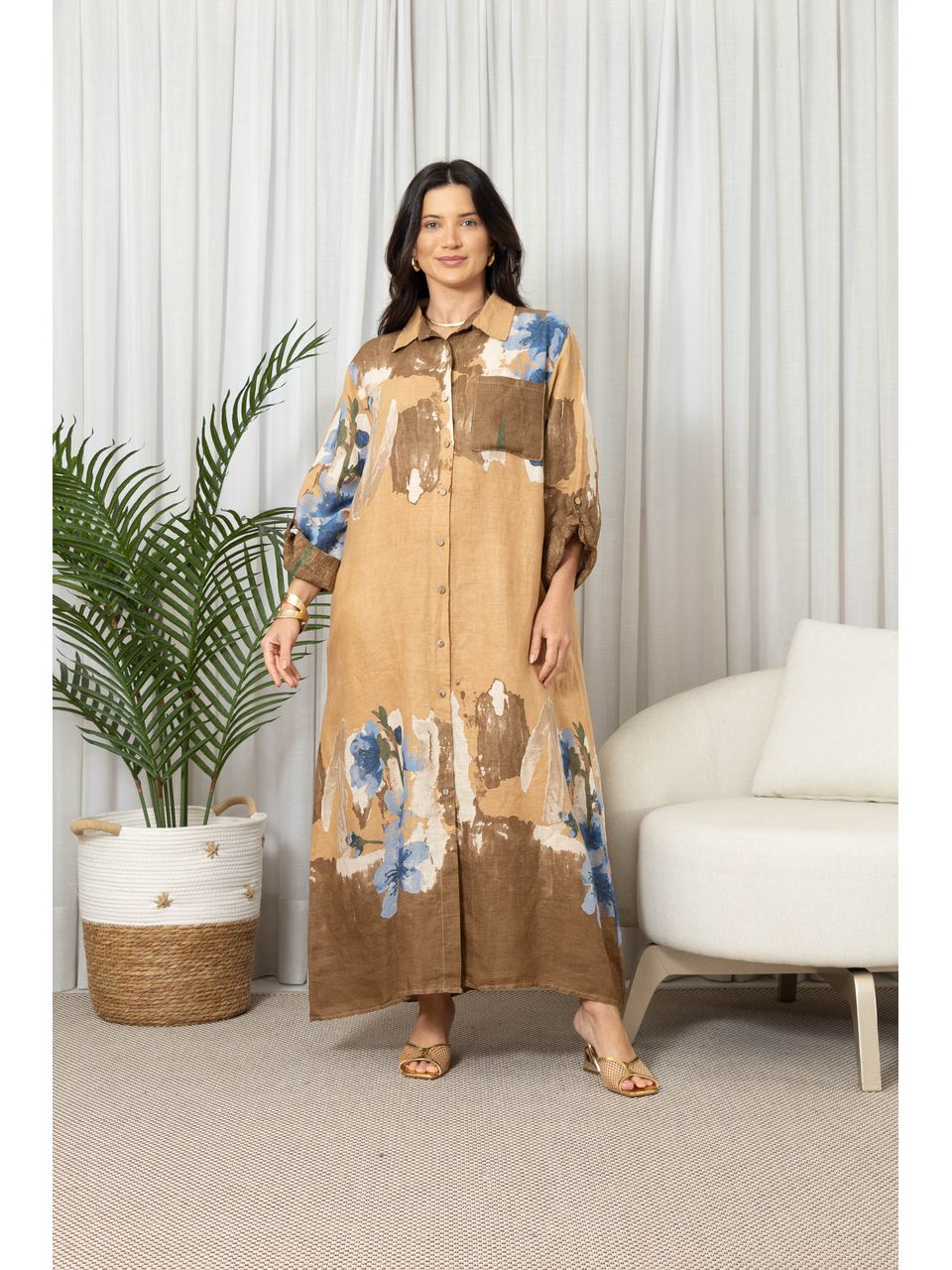 CHEMISE ALICE CARAMELO