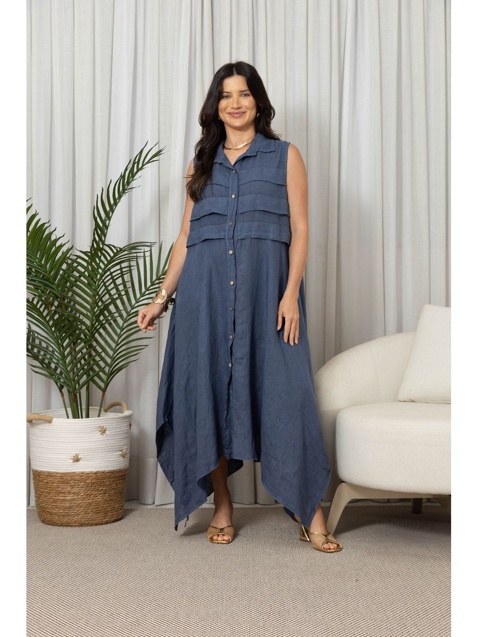 CHEMISE AYLA JEANS ESCURO 