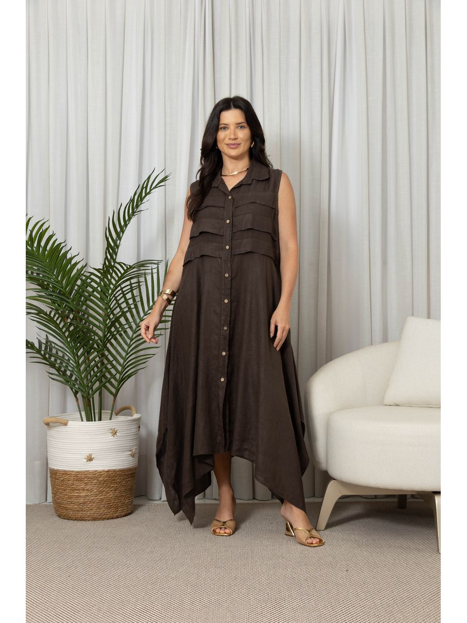 CHEMISE AYLA CHOCOLATE
