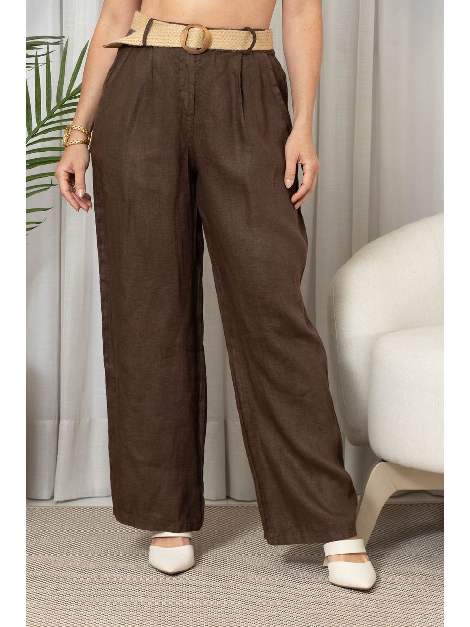 CALÇA BELA SIENA CJ CHOCOLATE