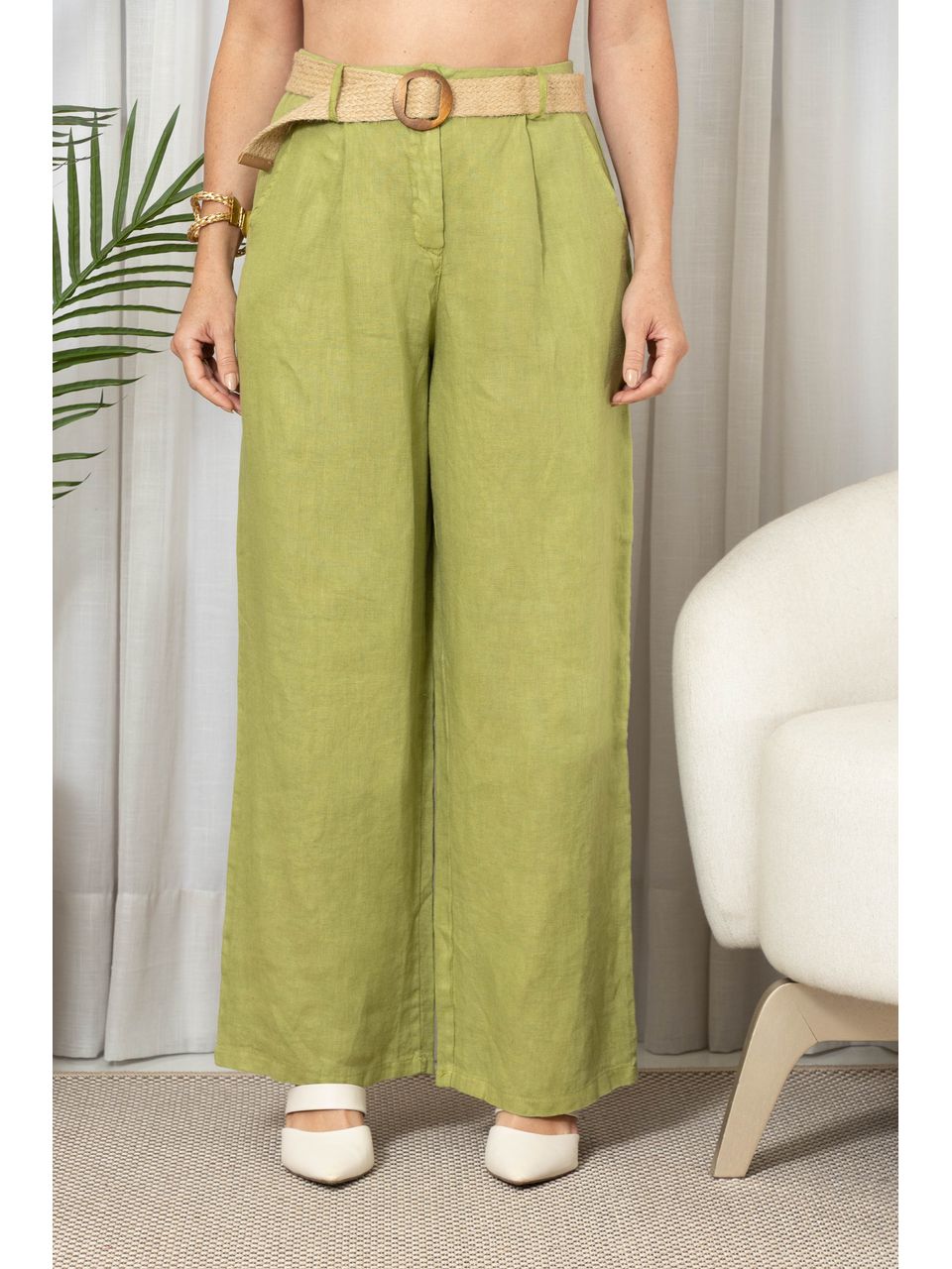 CALÇA BELA SIENA CJ PISTACHE