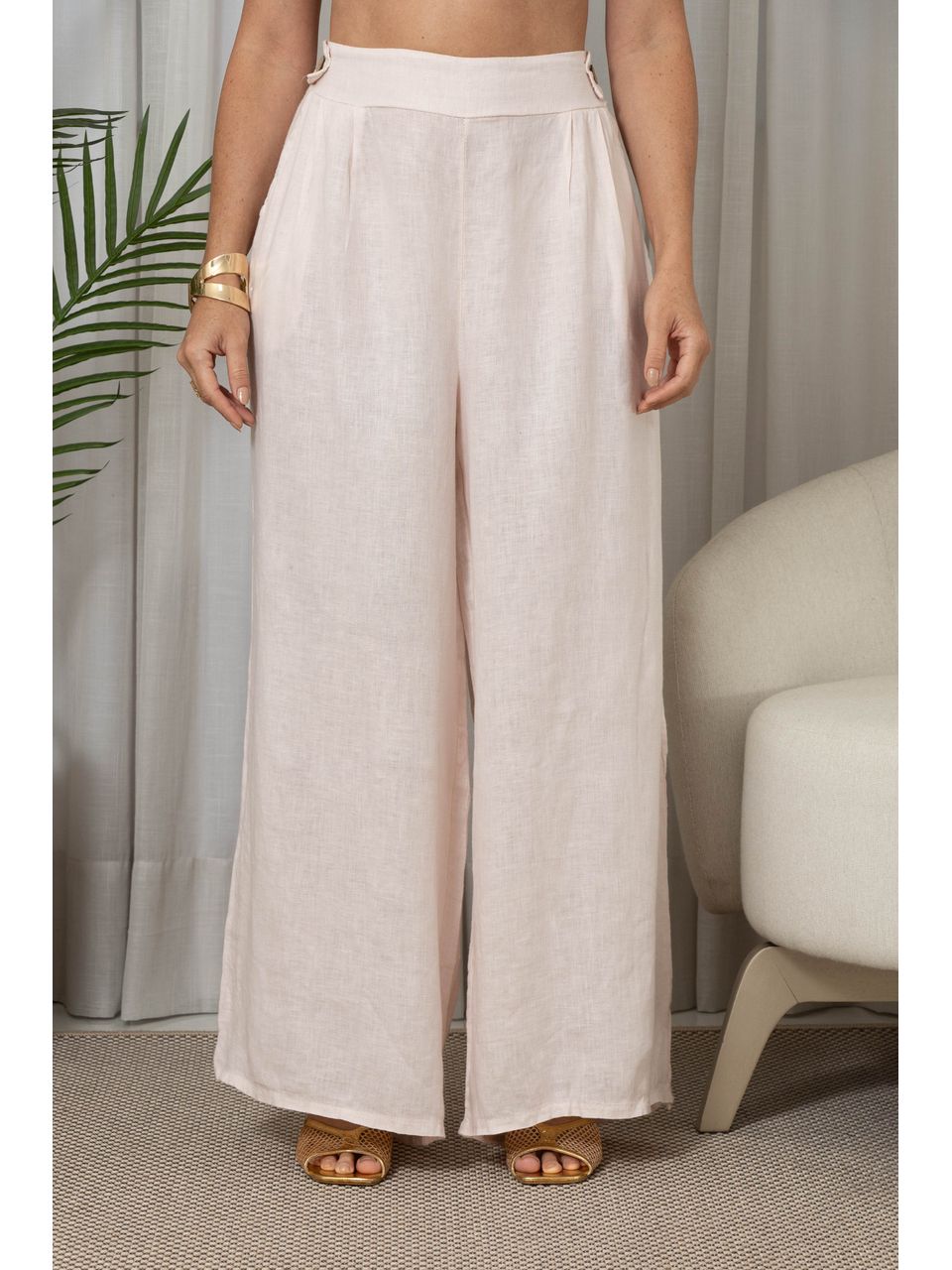 CALÇA DAPHNE ROSA BEBÊ