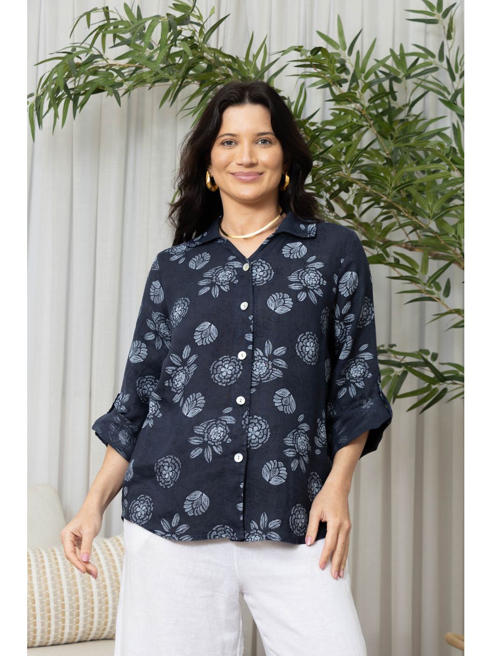 CAMISA POMEZIA MARINHO