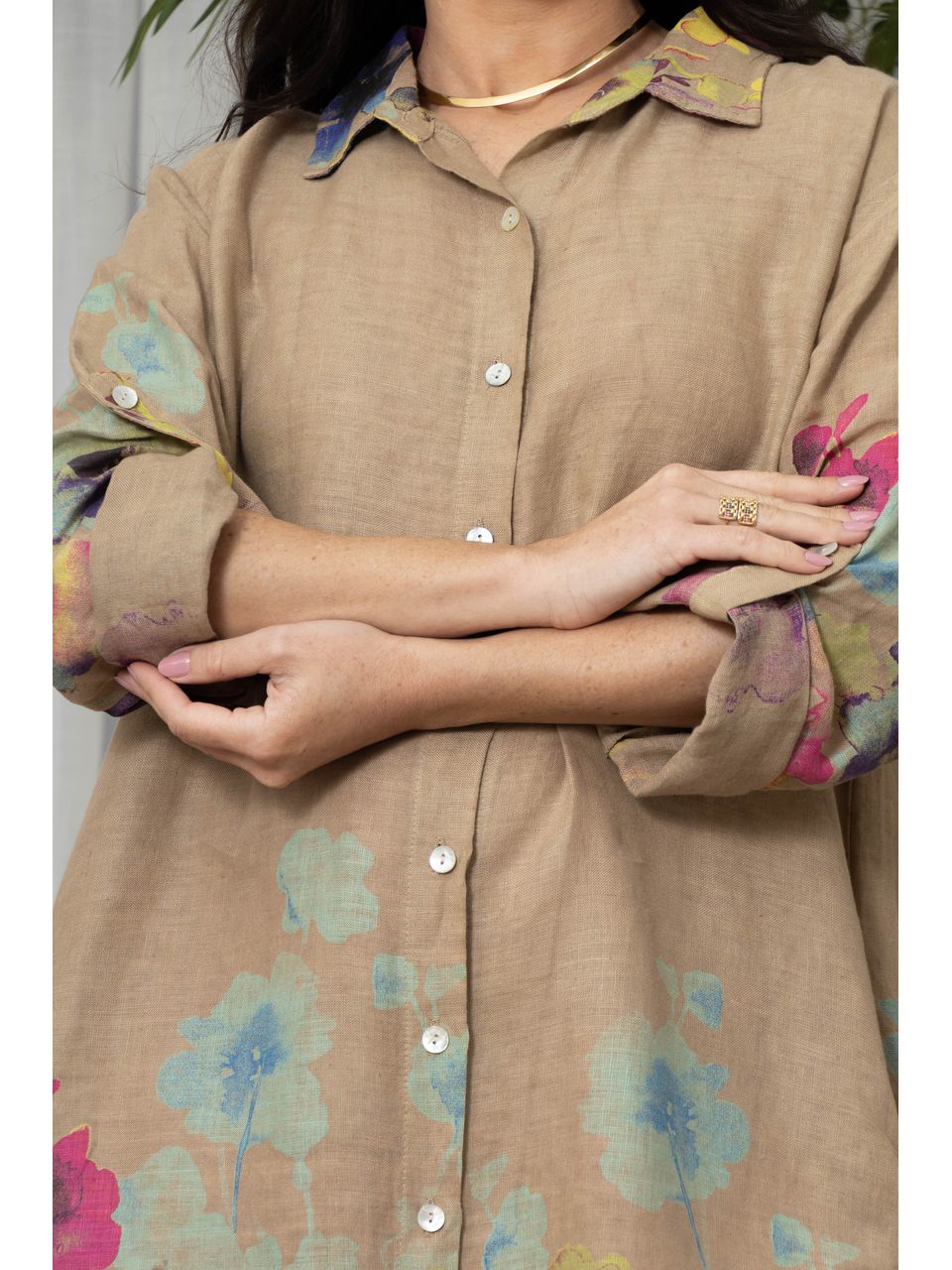 CHEMISE MODENA CARAMELO