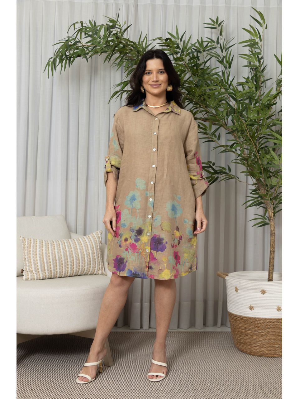 CHEMISE MODENA CARAMELO