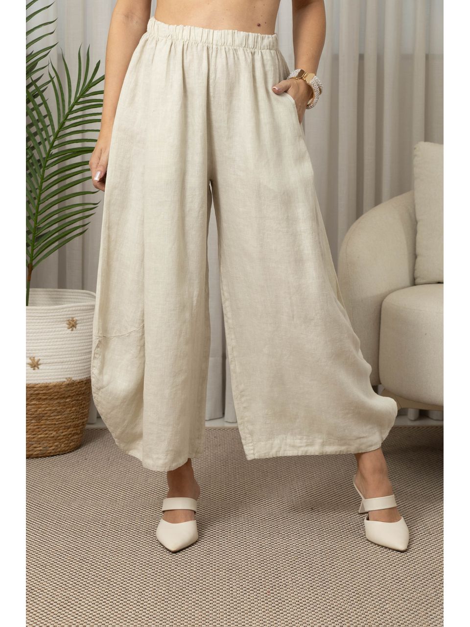 CALÇA GEOVANA CJ BEGE