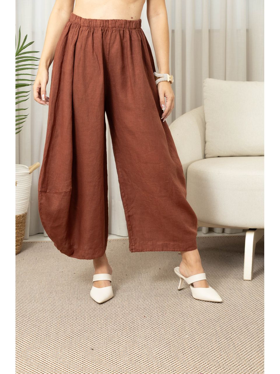 CALÇA GEOVANA CJ MARROM