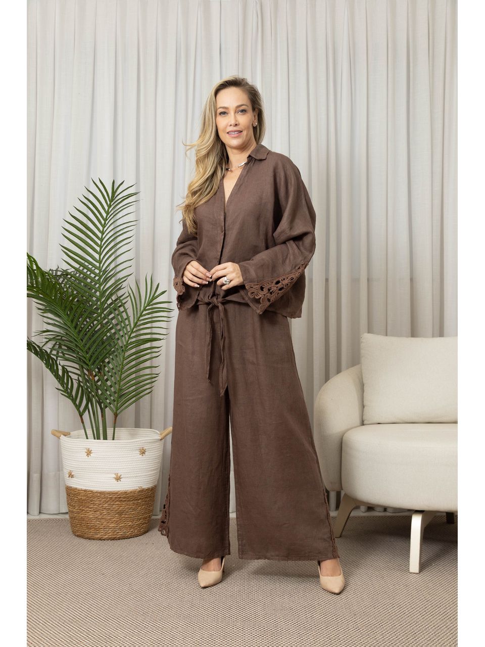 CAMISA SOL CJ CHOCOLATE