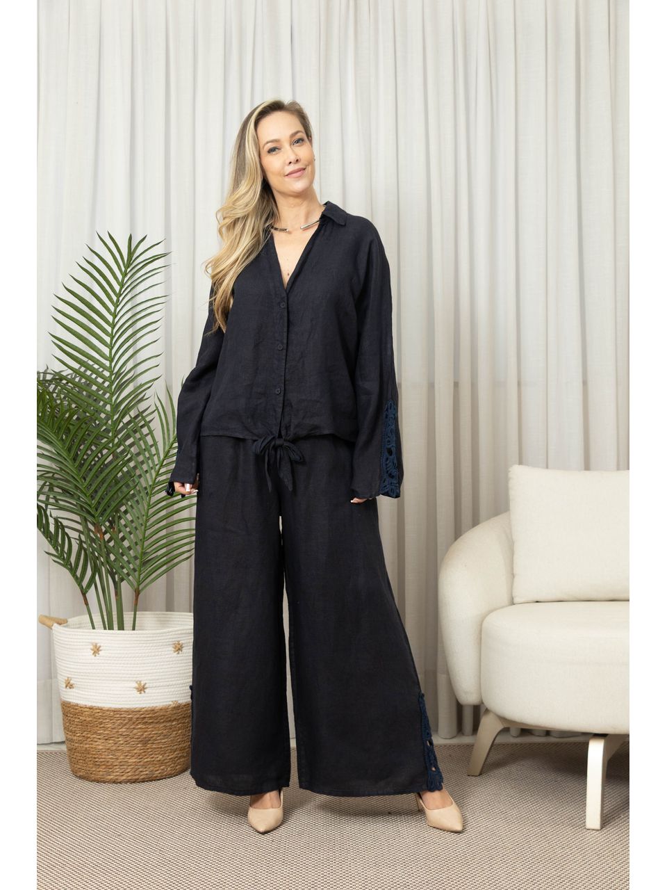 CAMISA SOL CJ MARINHO