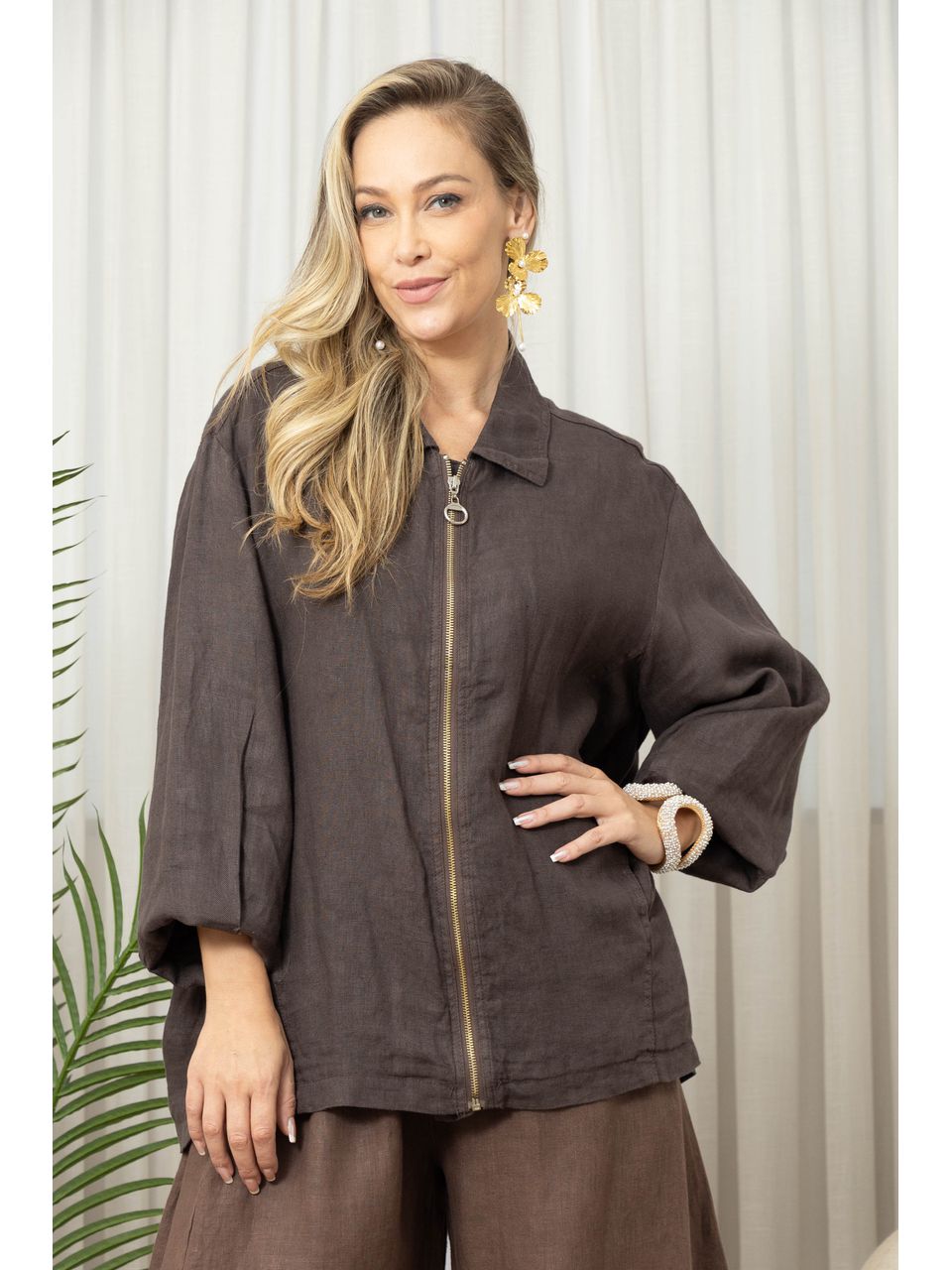 JAQUETA LAIS CHOCOLATE