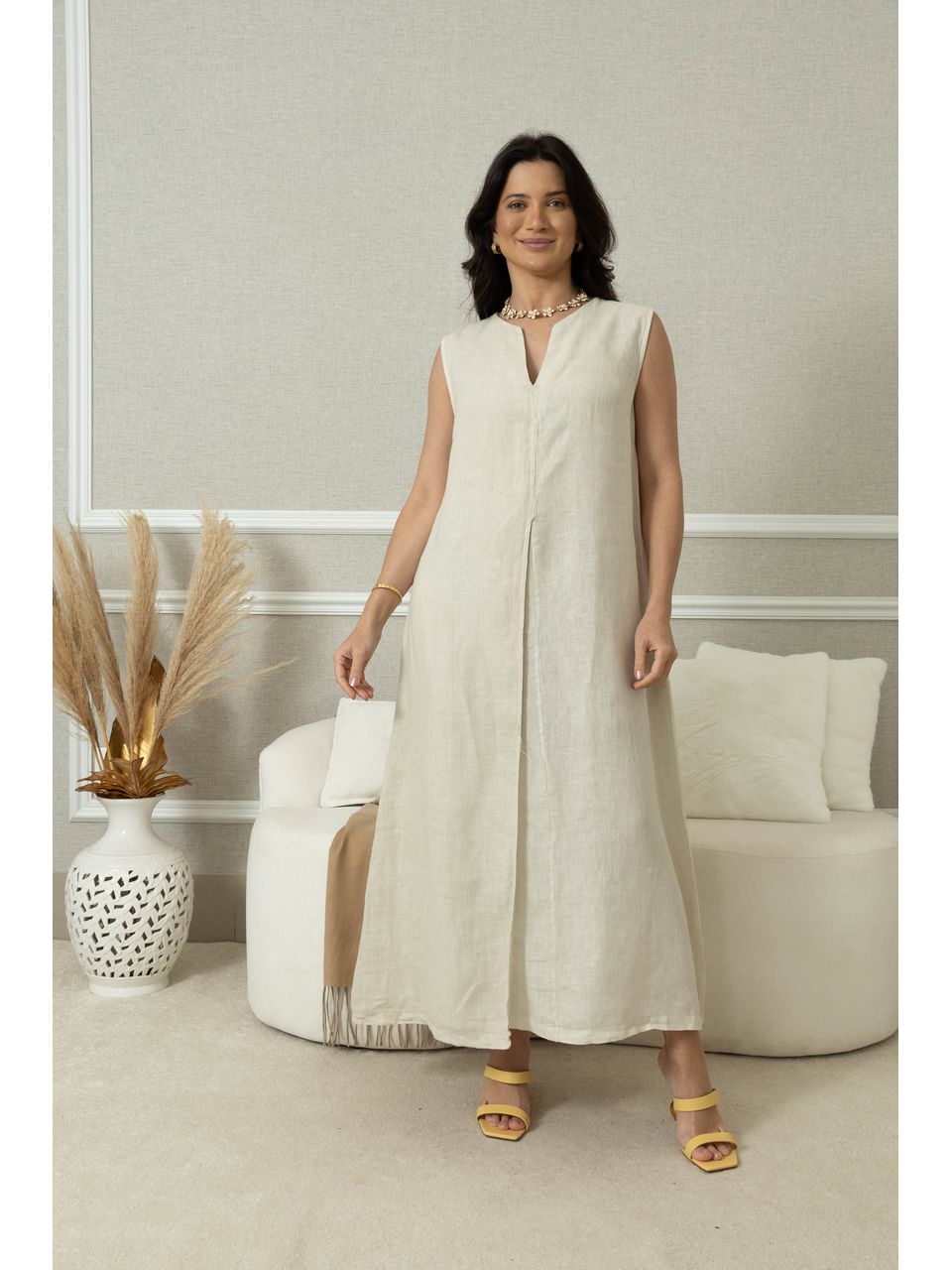 VESTIDO CAPITÓLIO BEGE