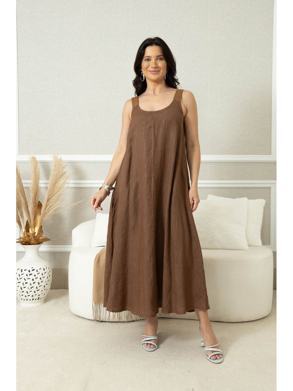 VESTIDO FRANCE MARROM