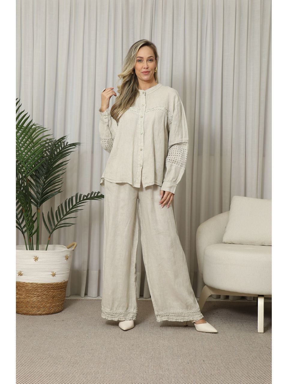 CAMISA DIVINA CJ BEGE