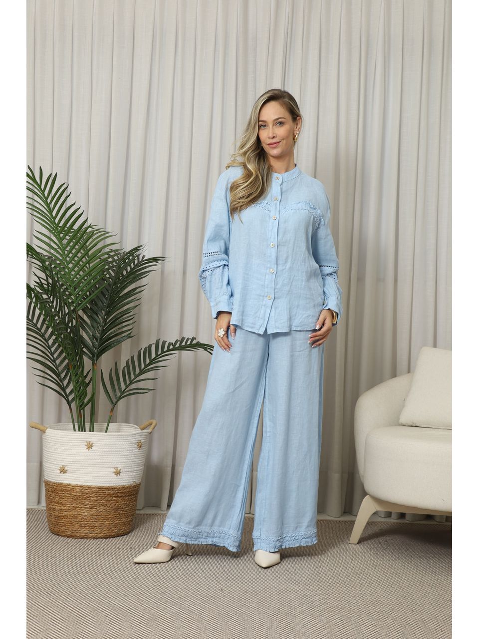 CAMISA DIVINA CJ AZUL BEBE