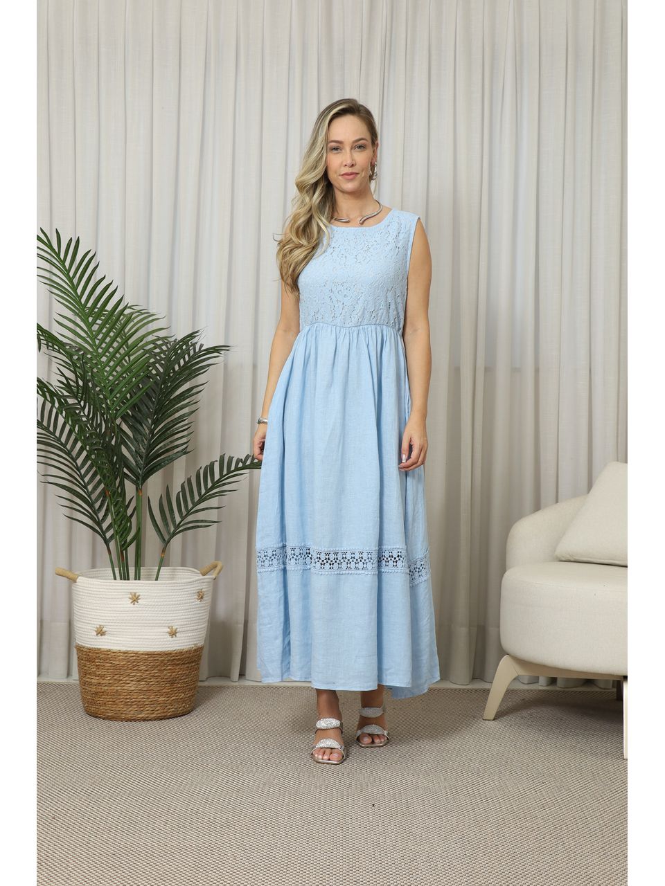 VESTIDO FASCINIO AZUL BEBE