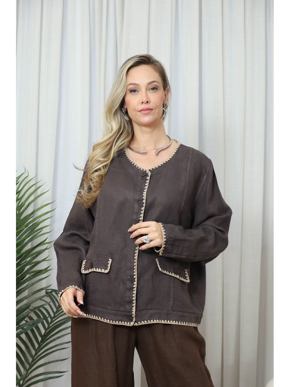 BLAZER JULIA CHOCOLATE