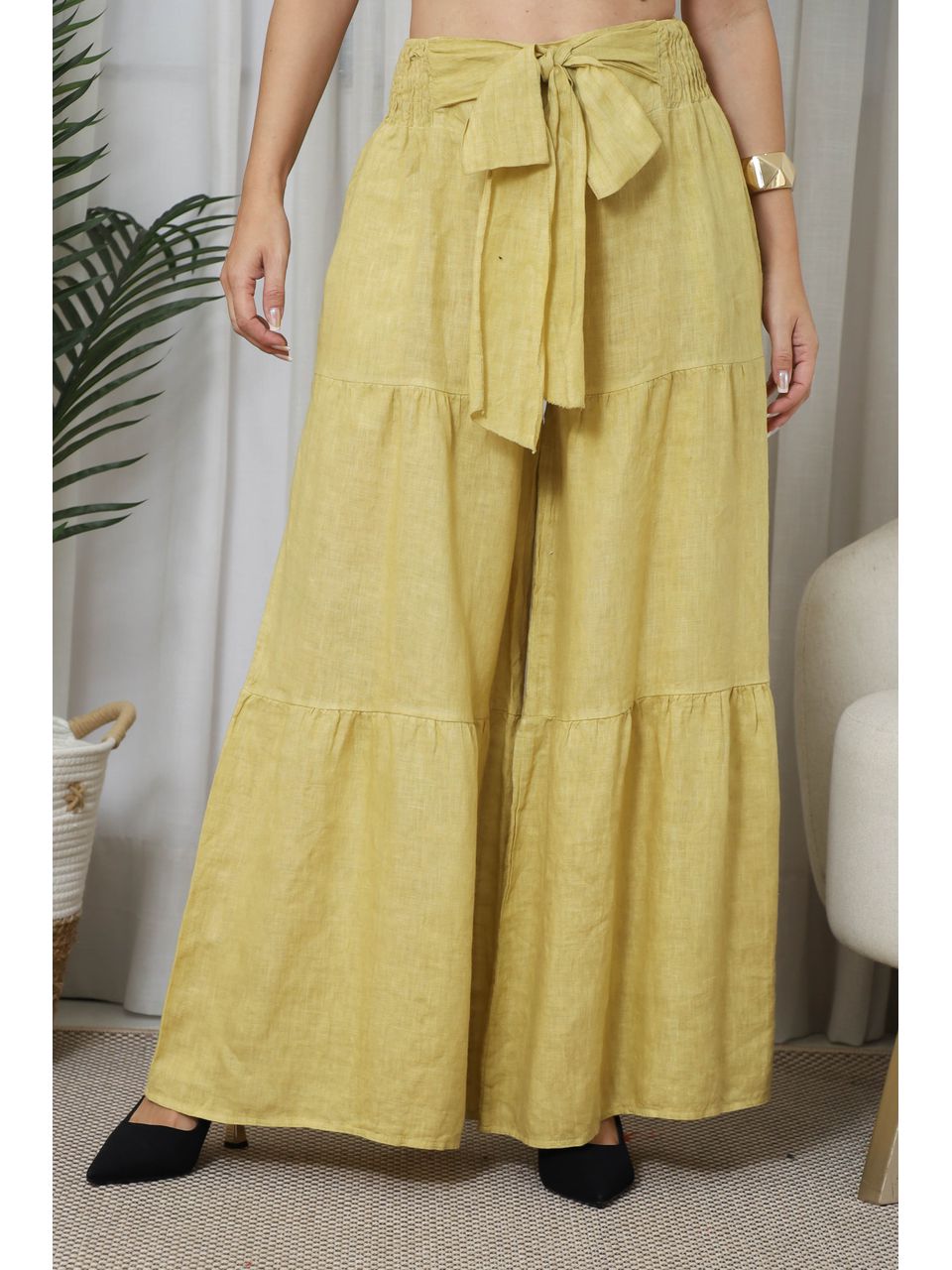 CALÇA DEISEMAR AMARELO MILHO